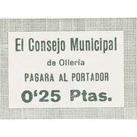 0.25 Pesetas Ollería