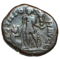 Follis - Magnus Maximus REPARATIO, Barbarous imitation, Spain