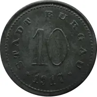 10 Pfennig - Burgau