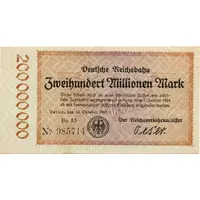 200 000 000 Mark Deutsche Reichsbahn
