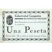 1 Peseta Belmonte de Mezquín