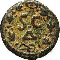 Æ16 - Elagabalus S C, Ε Δ