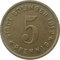 5 Pfennig - Solingen