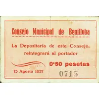 0.50 Pesetas Benilloba