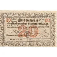 20 Heller Mannersdorf