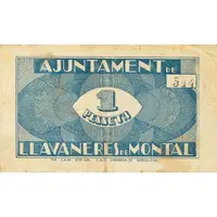 1 Peseta Llavaneres de Montal