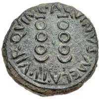 Semis - Augustus C AQVINVS MELA II VIR QVIN