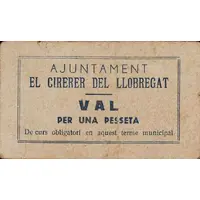 1 Peseta El Cirerer del Llobregat