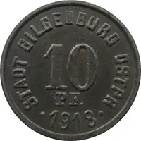 10 Pfennig - Gilgenburg