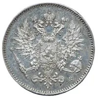 25 Pennia with crown
