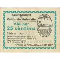 25 Céntimos Caldes de Malavella