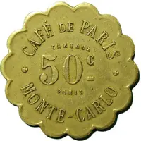 50 centimes - Café de Paris Monte-Carlo