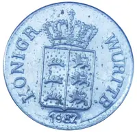 1 Kreuzer Wilhelm I Replica