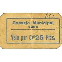 0.25 Pesetas Ojós