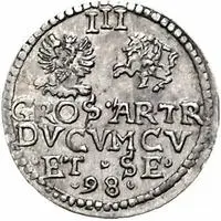 3 Grossus - Wilhelm Kettler Mitau, without shield