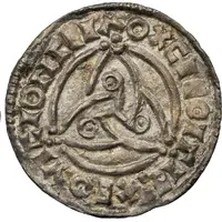 1 Penning - Harthacnut Triquetra, cross