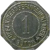 1 Pfennig - Bütow Offz. Kriegsgefangenenlager