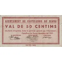 50 Céntimos Castellnou de Seana