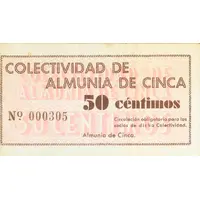 50 Céntimos Almunia de Cinca