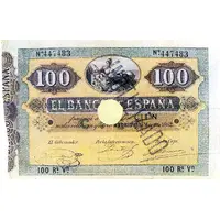 100 Reales de Vellón Banco de España
