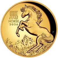 100 Dollars - Charles III 1st Portrait - Year of the Horse - Gold Proof High Relief