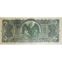 5 Pesos El Banco de Londres y Mexico