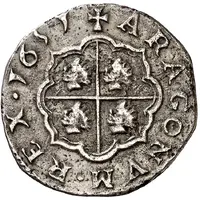 2 Reales - Philipus III without beaded circle