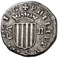 2 Reales - Philipus III without beaded circle