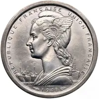 2 Francs Piedfort, aluminium