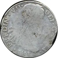8 Reales - Fernando VII Durango - Royalist coinage