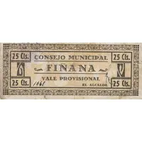 25 Céntimos Fiñana
