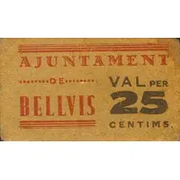 25 Céntimos Bellvís