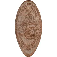 Elongated coin Caribbean Pirates