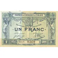 1 Franc - Chambre de Commerce de Calais [62]