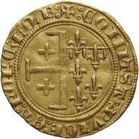 Gold Florin with bust - Joanna I