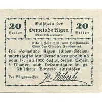 20 Heller Aigen
