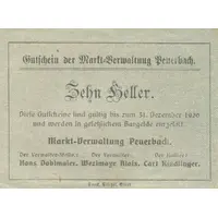 10 Heller Peuerbach, Markt-Verwaltung Peuerbach