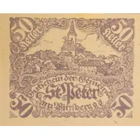 50 Heller Sankt Peter am Wimberg 1920
