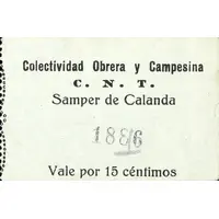15 Céntimos Samper de Calanda
