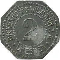 2 Pfennigs - Dresden Dyckerhoff & Widdman A.G.