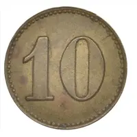 Token - 10 Pfennig S.M.S Königsberg