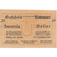 20 Heller Blindenmarkt
