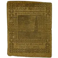 16 Shillings Colony of Pennsylvania