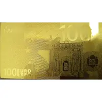 100 Euros gold plated