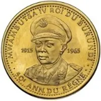 100 Francs - Mwambutsa IV 50th Anniversary