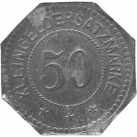 50 Pfennigs - Barmen Textil-Industrie A.G.