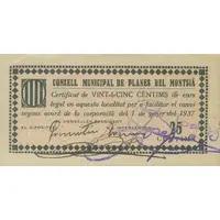 25 Céntimos Planes del Montsià