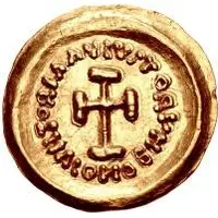 1 Tremissis In the name of Heraclius, Line bust, leaning forward