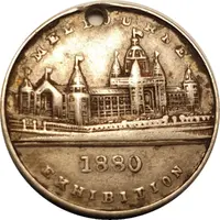 Medal - Melbourne Exhibition 1880 Event Souvenir
