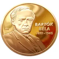 Medal - Great Hungarians Bartók Béla